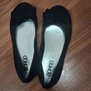 Bongo Girl's Black Flats